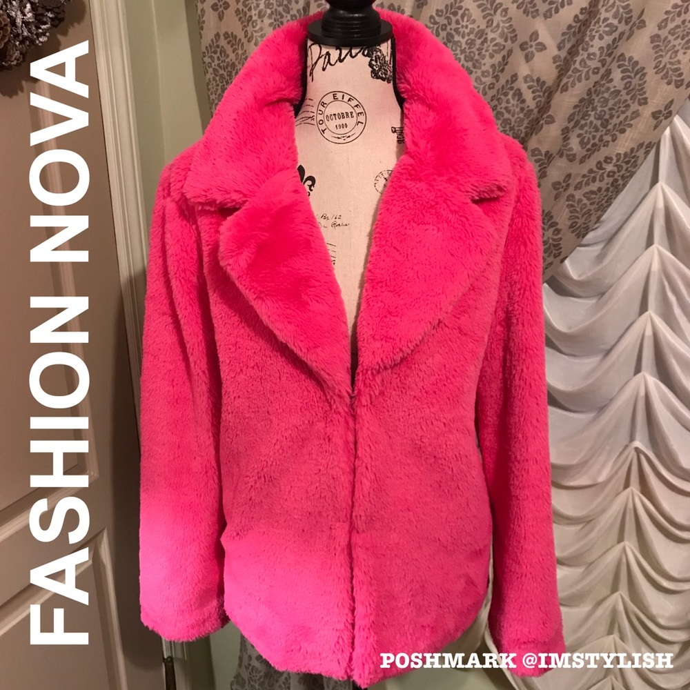 🆕 Barbie Pink ‘Marcee Faux Fur Jacket’
